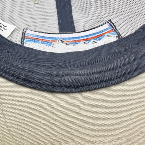 Patagonia | Unisex | Khaki P-6 Logo LoPro Mesh Trucker Hat | One Size - Picture 10 of 11